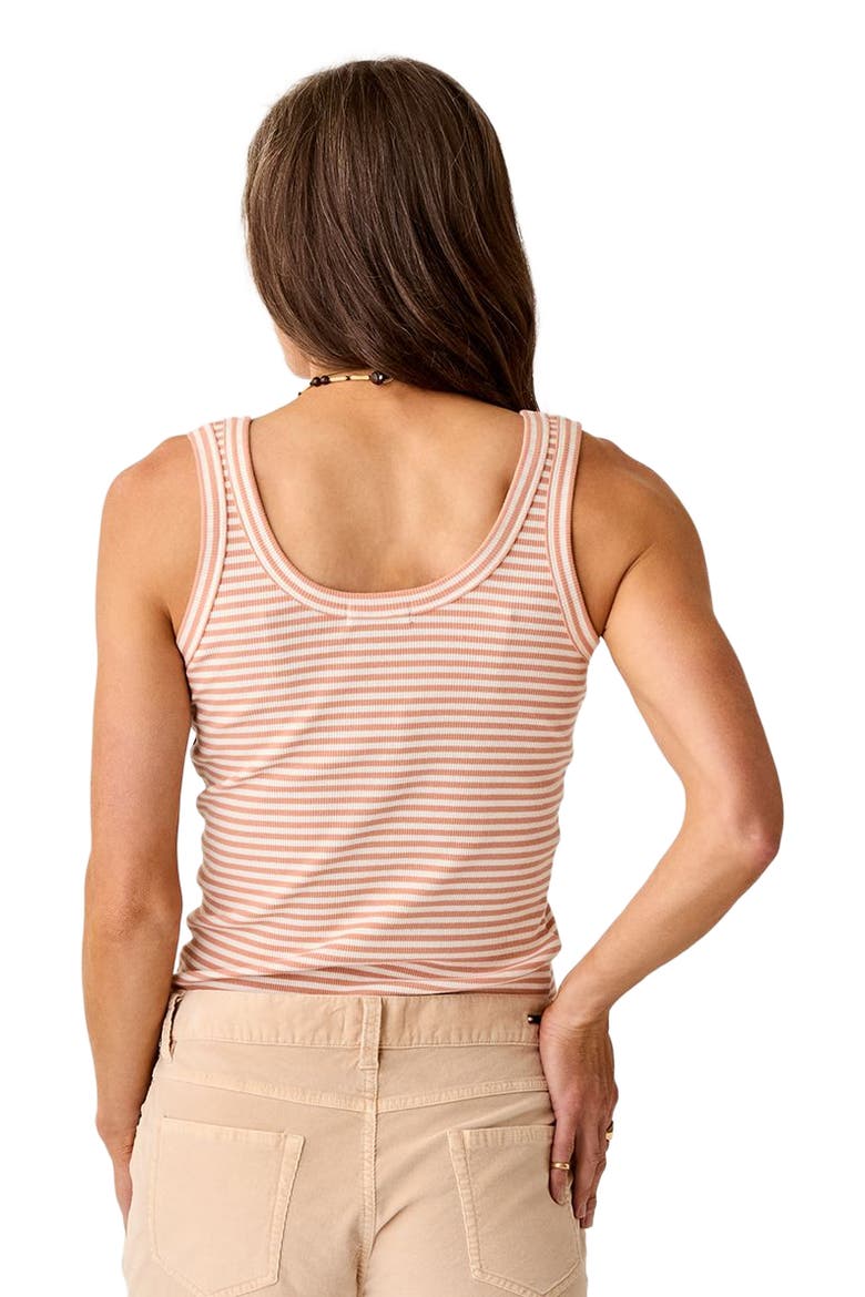 Ever Rib Tank, Alternate, color, Crema Stripe