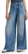 Lee Slouchy Pleated Wide Leg Jeans