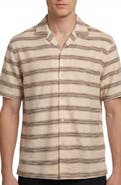 Report Collection Textured Knit Camp Shirt