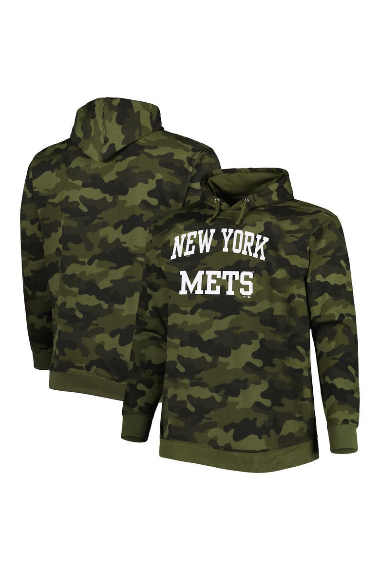 Men's Camo New York Mets Allover Print Pullover Hoodie, Alternate, color, Camo