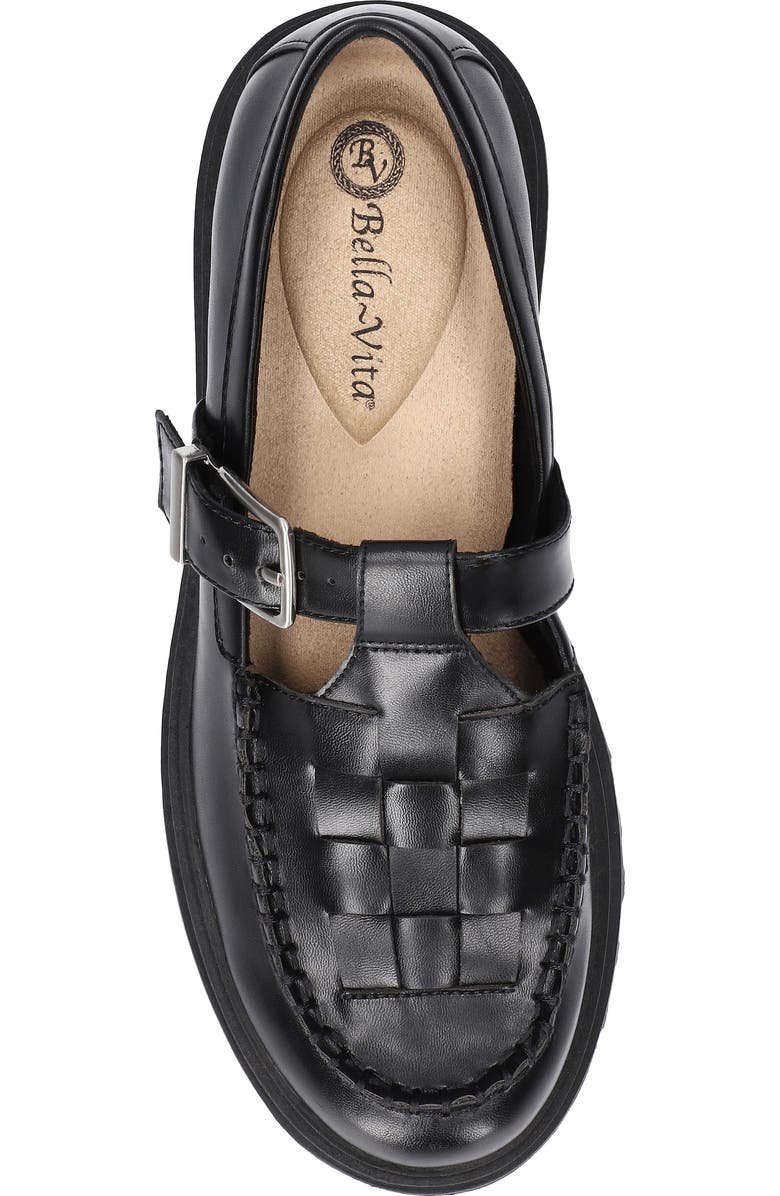 Bella Vita Makell Lug Sole Loafer, Alternate, color, Black