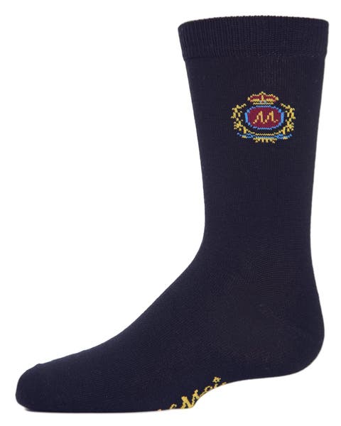 Sophisti-Crest Mercerized Crew Socks (Big Kid)