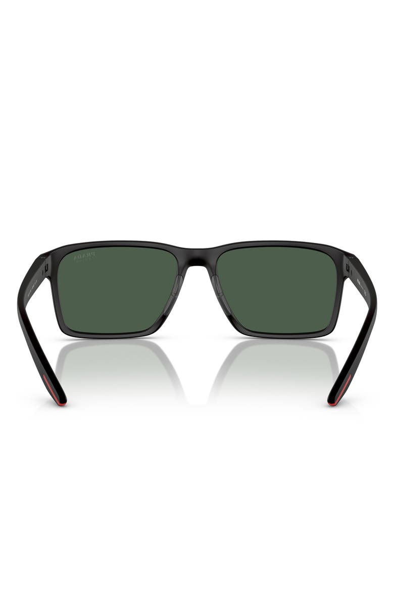 Prada Linea Rossa 58mm Rectangular Sunglasses, Alternate, color, 
