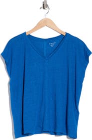 Eileen Fisher V-Neck Organic Linen T-Shirt