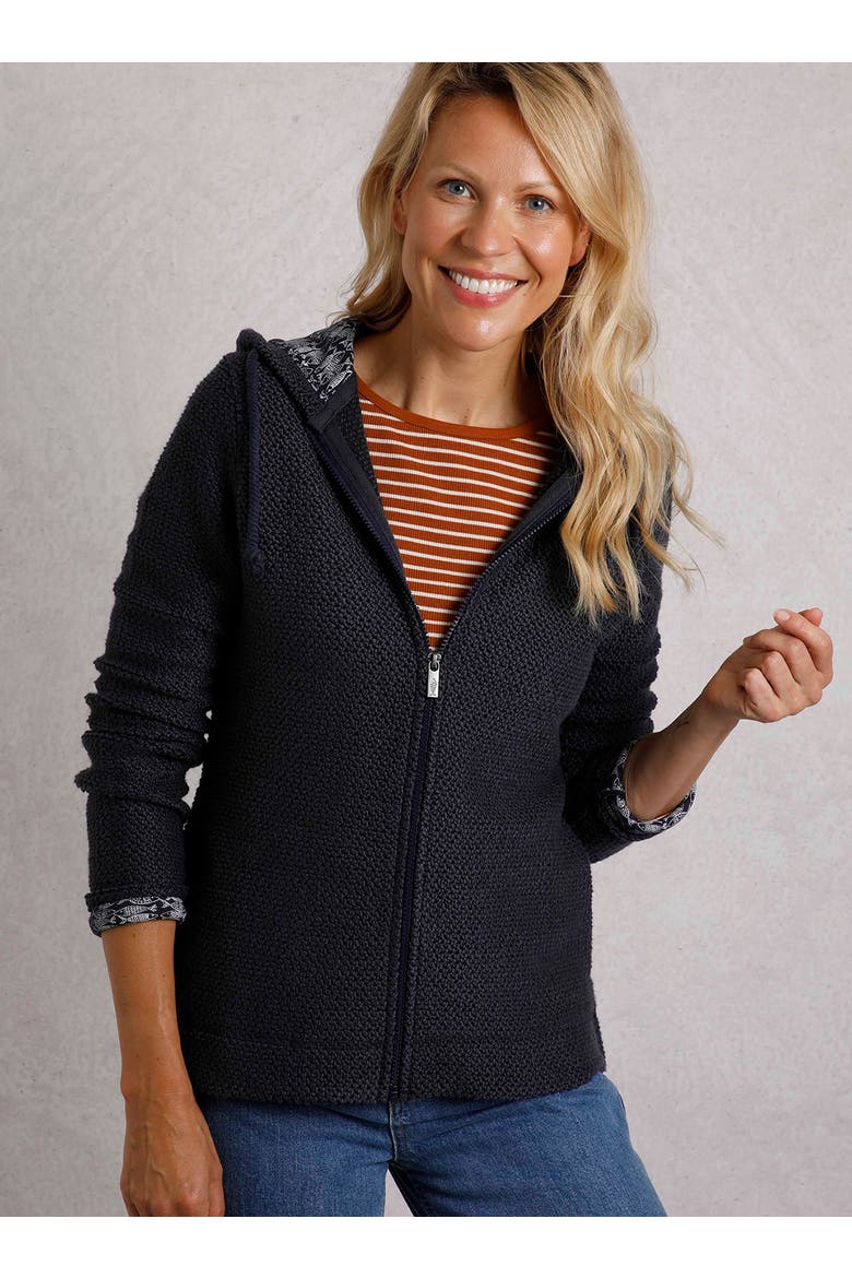 Chicoa Full Zip Macaroni Hoodie, Alternate, color, Navy