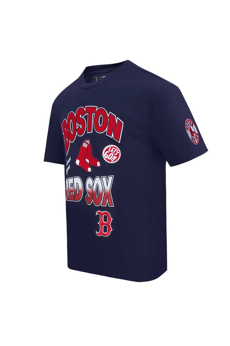 Men's Pro Standard Navy Boston Red Sox Turn It Up Dropped Shoulder T-Shirt, Alternate, color, Navy