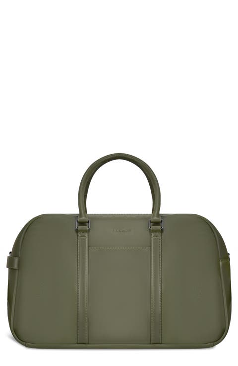 Onyx Leather Duffel Bag