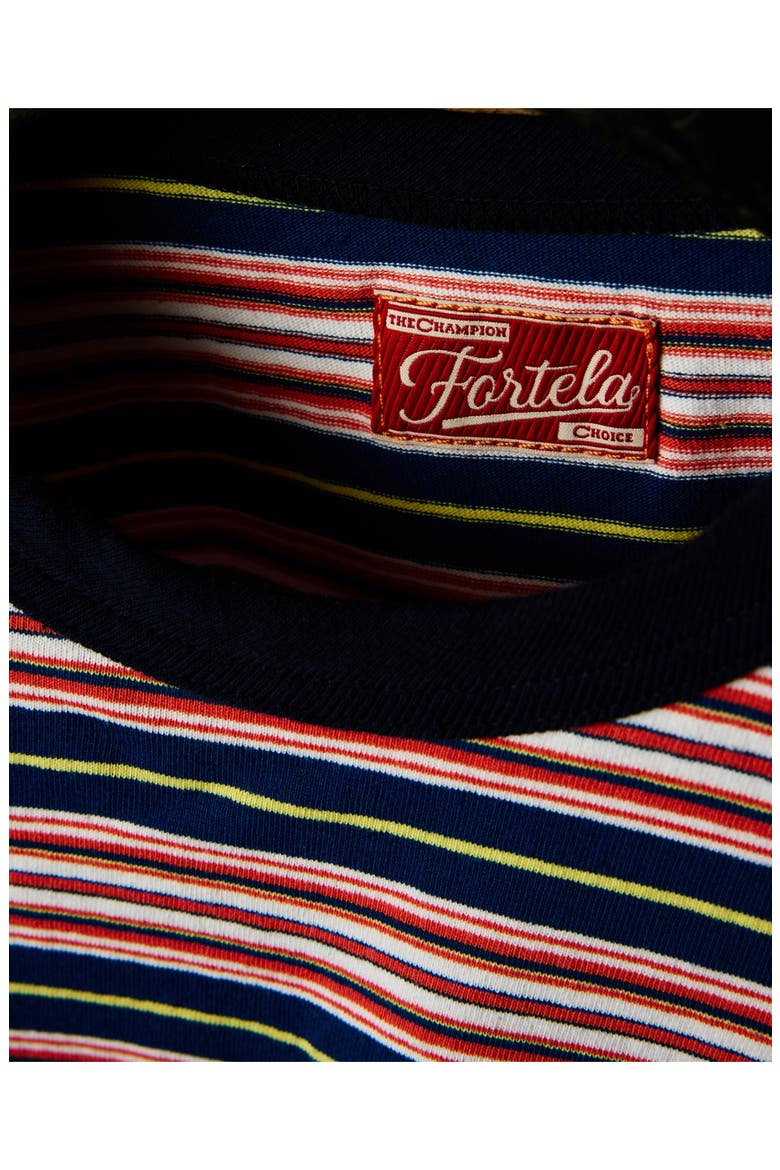 Yakut Ribbed Motif T-Shirt, Alternate, color, MULTI STRIPE