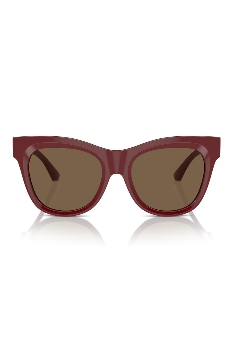 54mm Square Sunglasses, Alternate, color, BORDEAUX