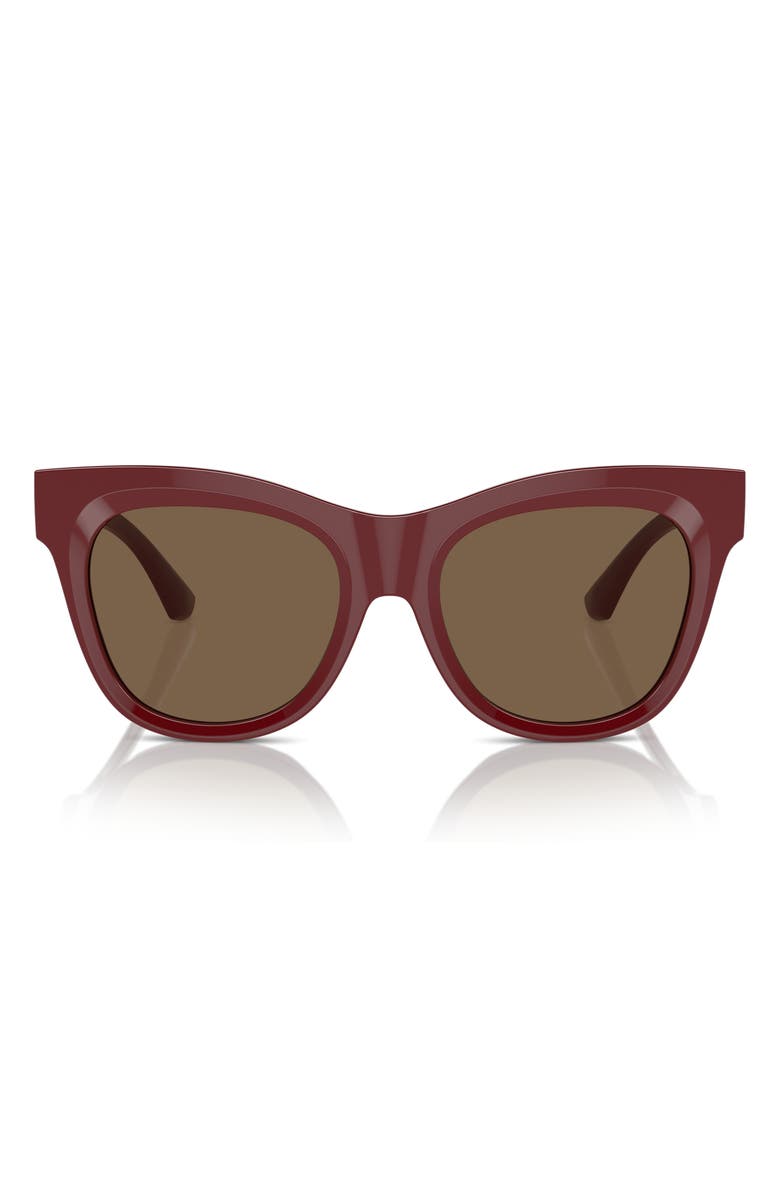 Burberry 54mm Square Sunglasses, Alternate, color, Bordeaux
