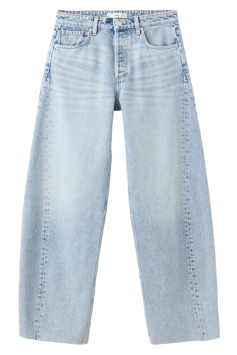 Mid Rise Balloon Jeans, Main, color, LIGHT BLUE