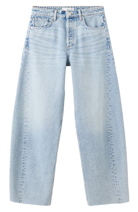 Mid Rise Balloon Jeans