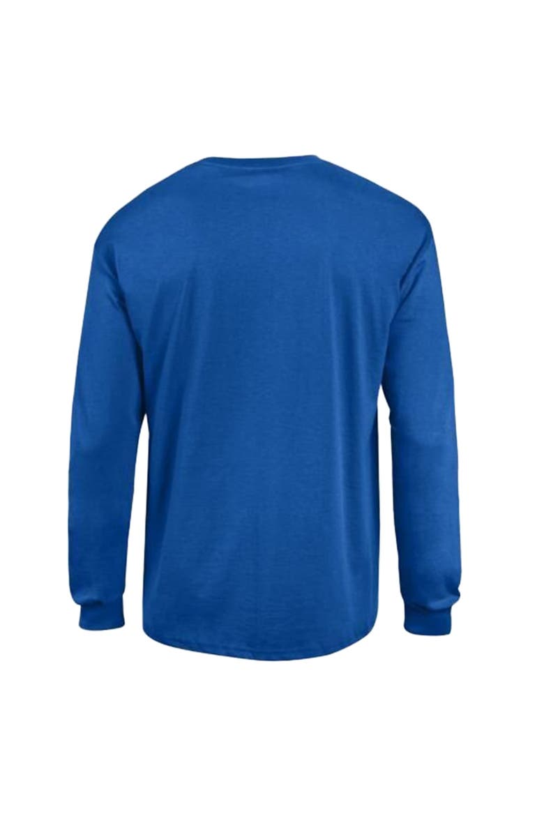 Men's Champion Royal Denver Broncos Arch Over Logo Long Sleeve T-Shirt, Alternate, color, Royal