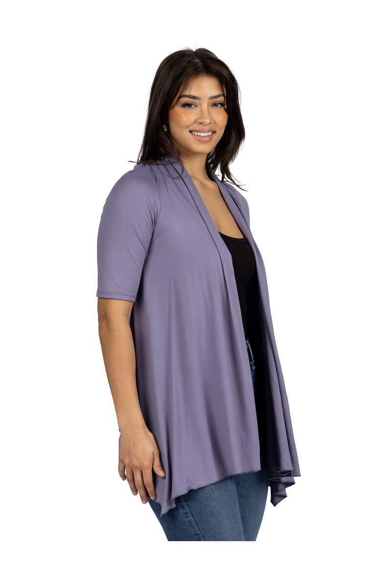 Maternity Loose Fit Open Front Cardigan, Alternate, color, Mauve