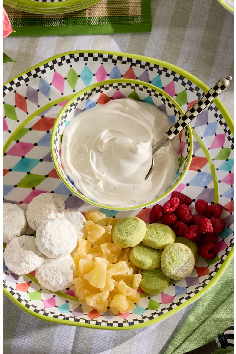 Palm Springs Set of 4 Melamine Bowls, Alternate, color, WHITE MULTI