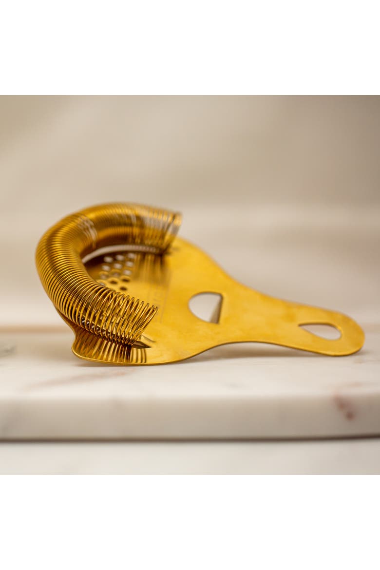 Gold Hawthorne Cocktail Strainer, Alternate, color, Gold