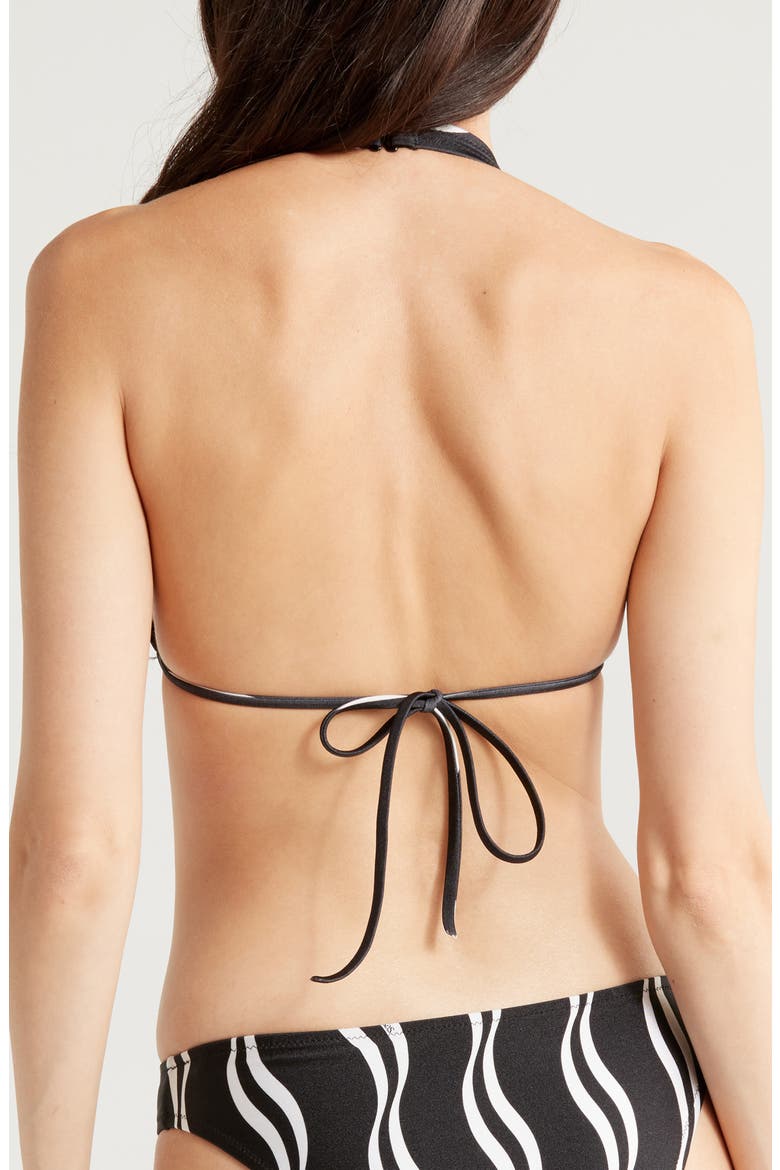 Yasmeen Triangle Bikini Top, Alternate, color, WAVY STRIPE NOIR