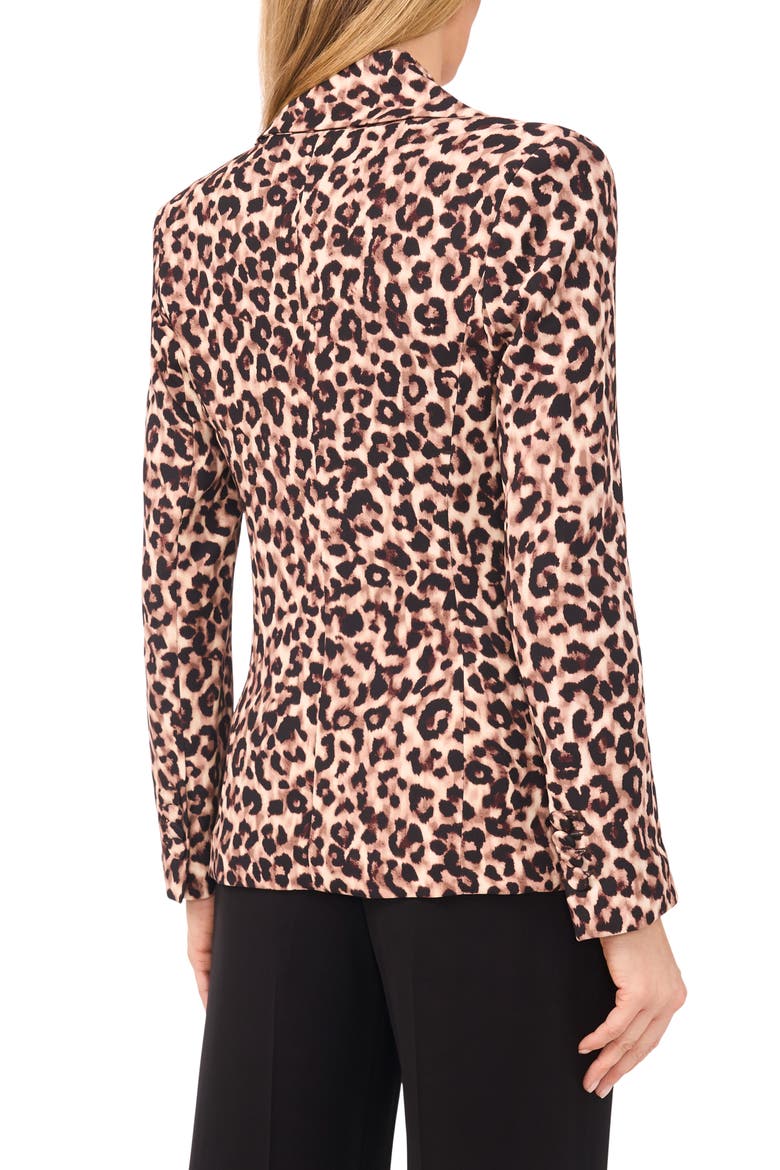 Leopard Print Blazer, Alternate, color, POTTING SOIL