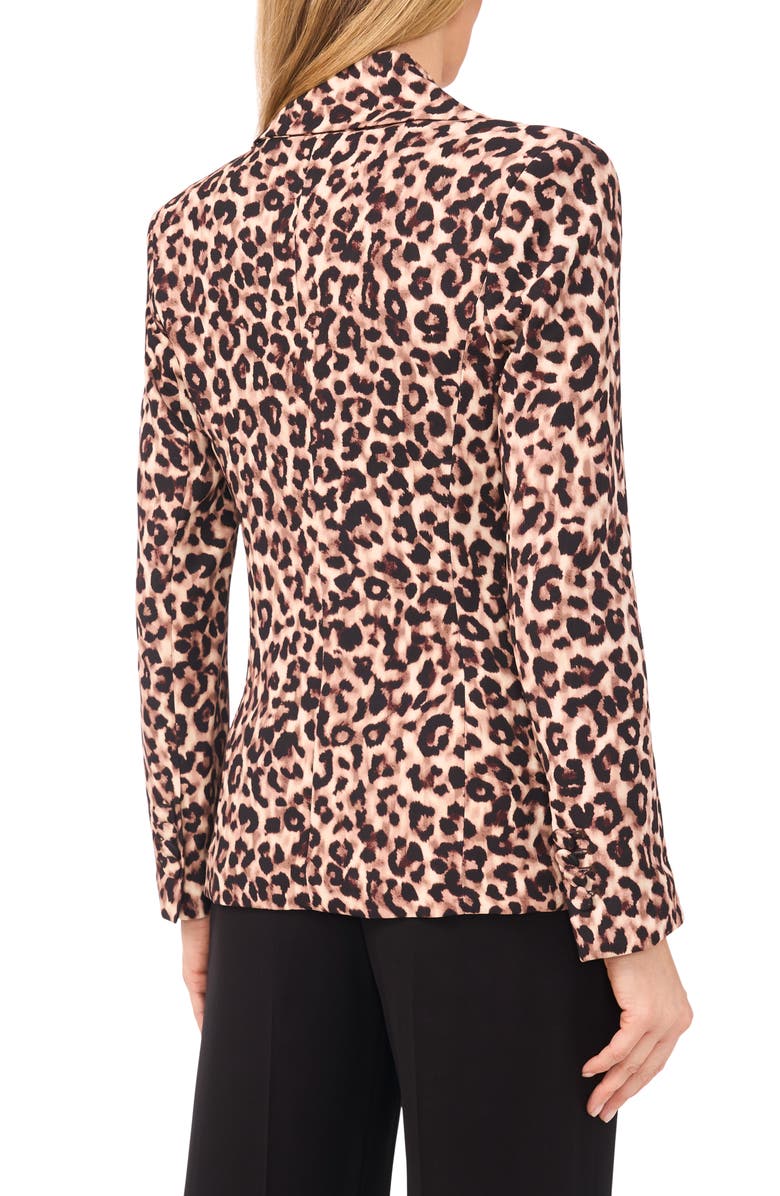 Ted Baker Leopard Print Blazer, Alternate, color, Potting Soil