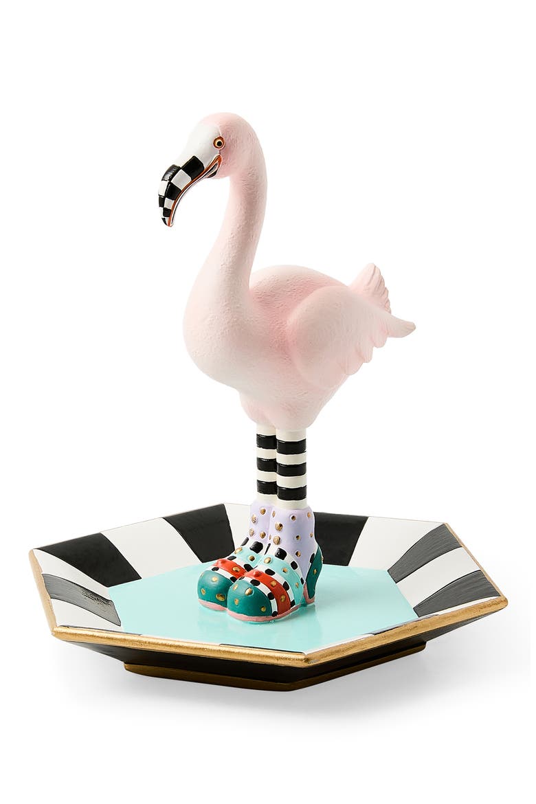 Patience Brewster Sheila Flamingo Trinket Dish, Main, color, PINK