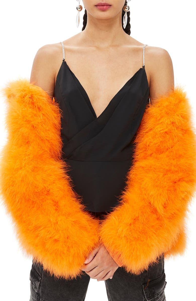 Topshop Diamante Strap Camisole, Main, color, 