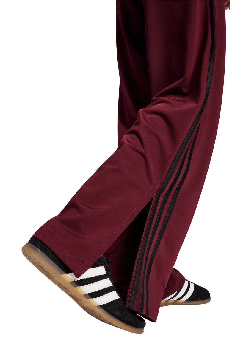 Loose Full Length Track Pants, Alternate, color, MAROON/ BLACK