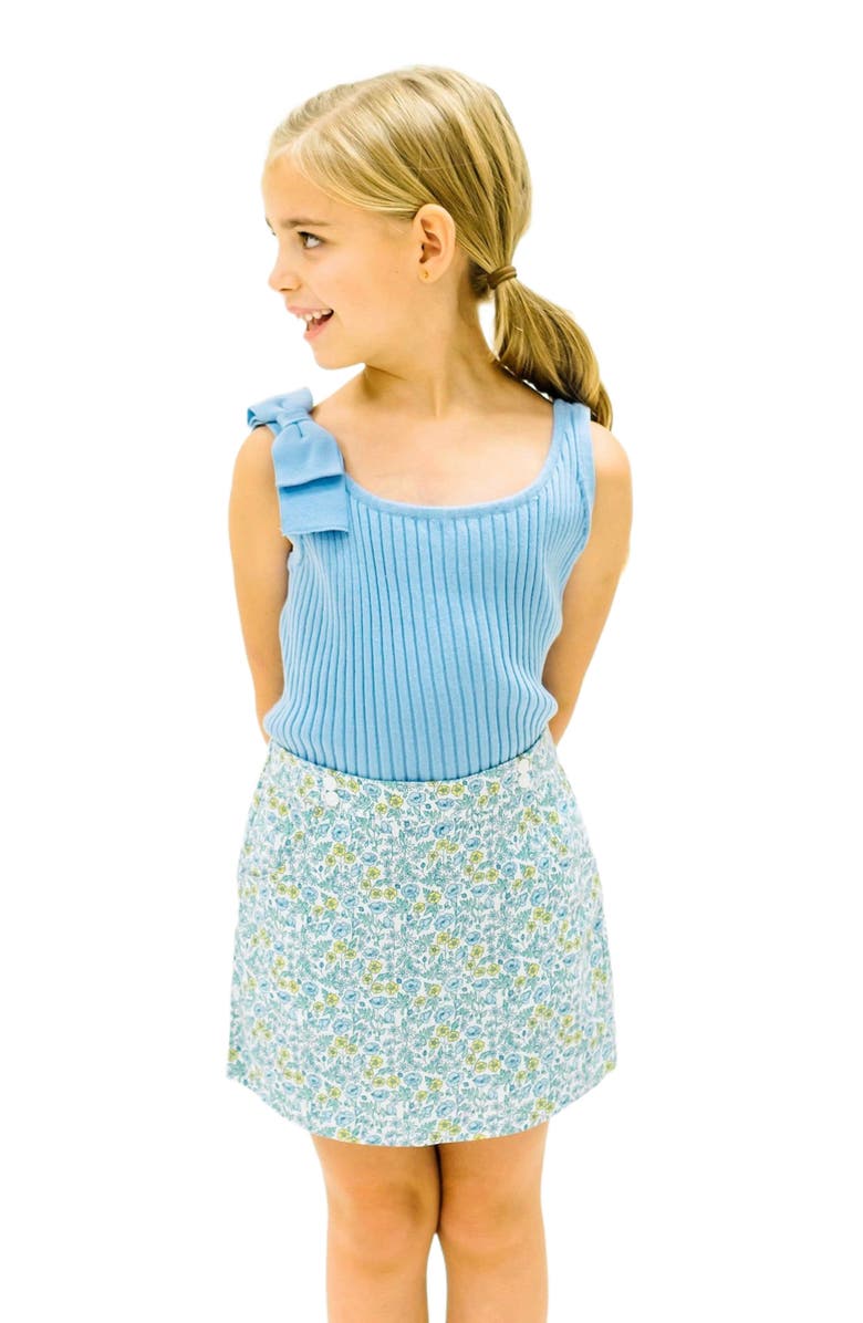 Hope & Henry Girls' Bow Sweater Tank, Main, color, Cornflower Blue