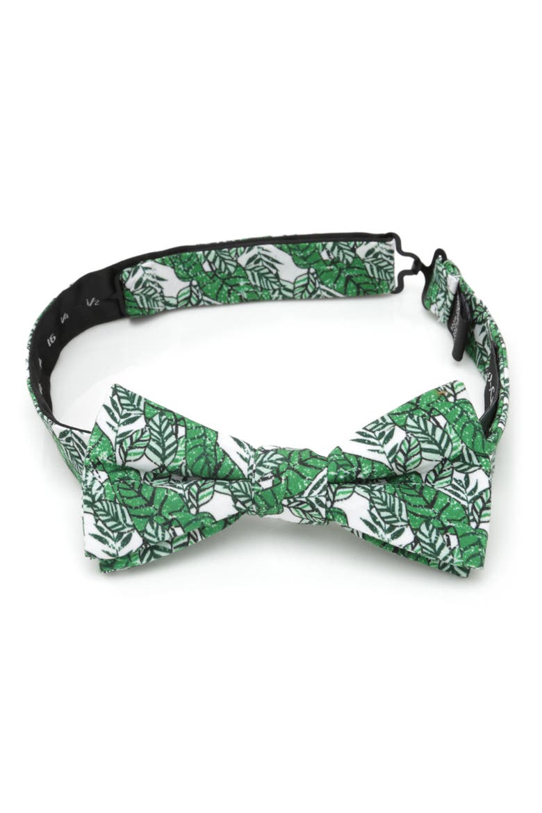 Palm Leaf Bow Tie, Alternate, color, GREEN