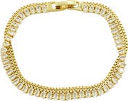 Panacea Double Row Marquise Crystal Bracelet