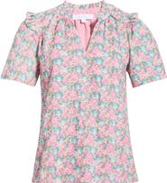 SUGARLIPS Gemalee Eyelet Mei Split Neck Top