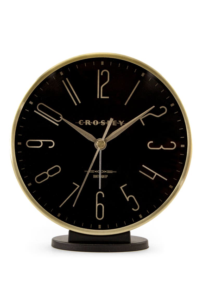 Analog Alarm Clock, Main, color, BLACK AND GOLD