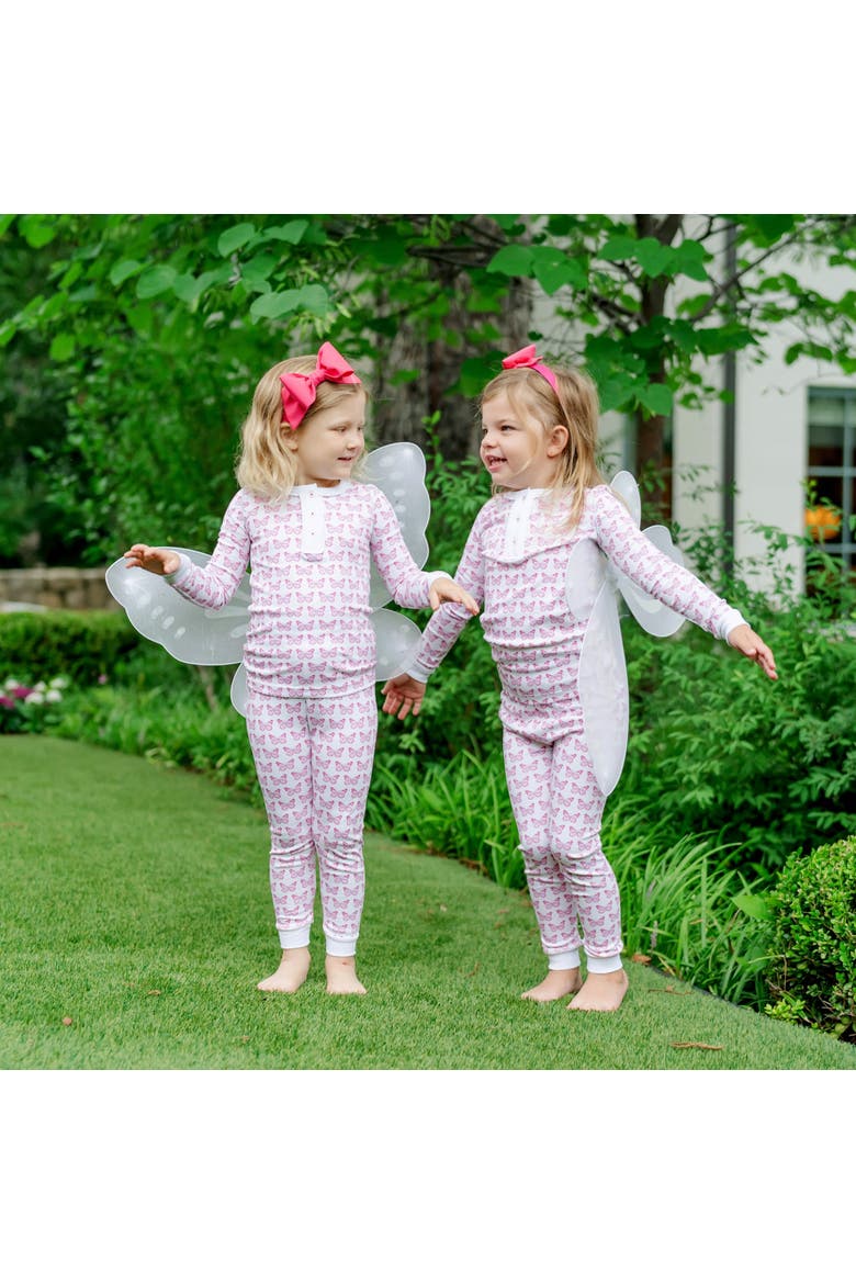 Alden Girls' Pajama Pant Set, Alternate, color, Cartie Butterflies