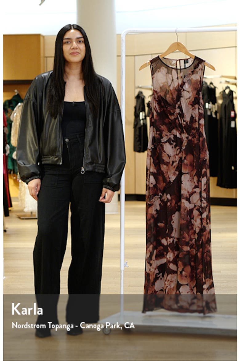 Kiran Floral Print Sleeveless Maxi Dress video