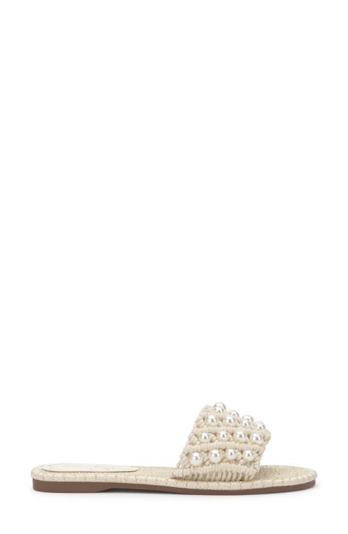 Jessica Simpson Brennara 2 Beaded Slide Sandal In Cream Rope