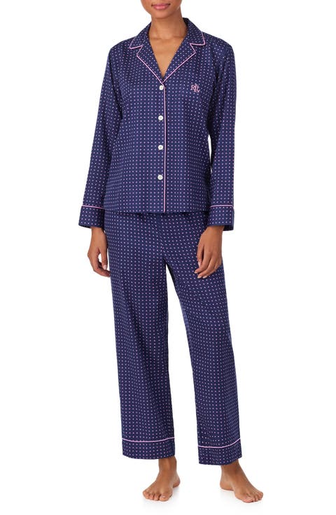 Print Cotton Blend Pajamas