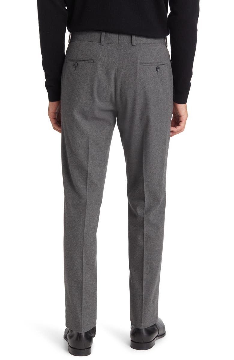 Nordstrom Flannel Trim Fit Trousers, Alternate, color,