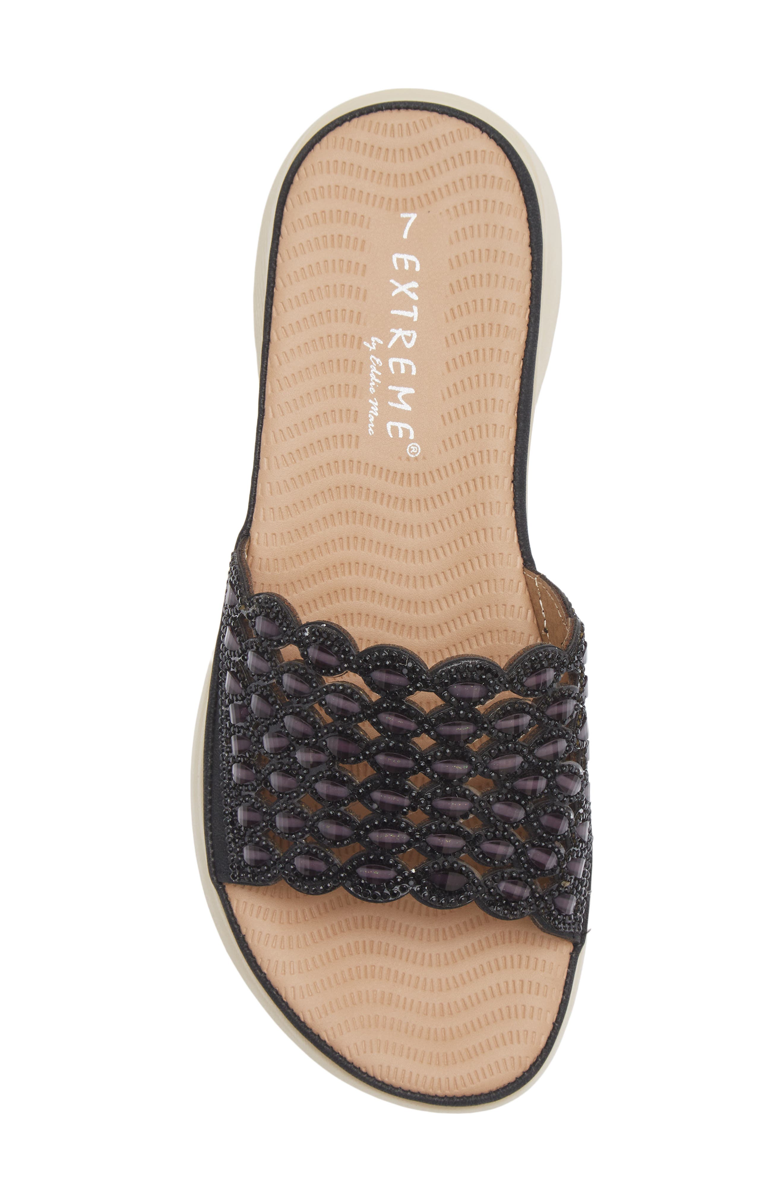 EXTREME BY EDDIE MARC Mila Sandal, Alternate, color, Black