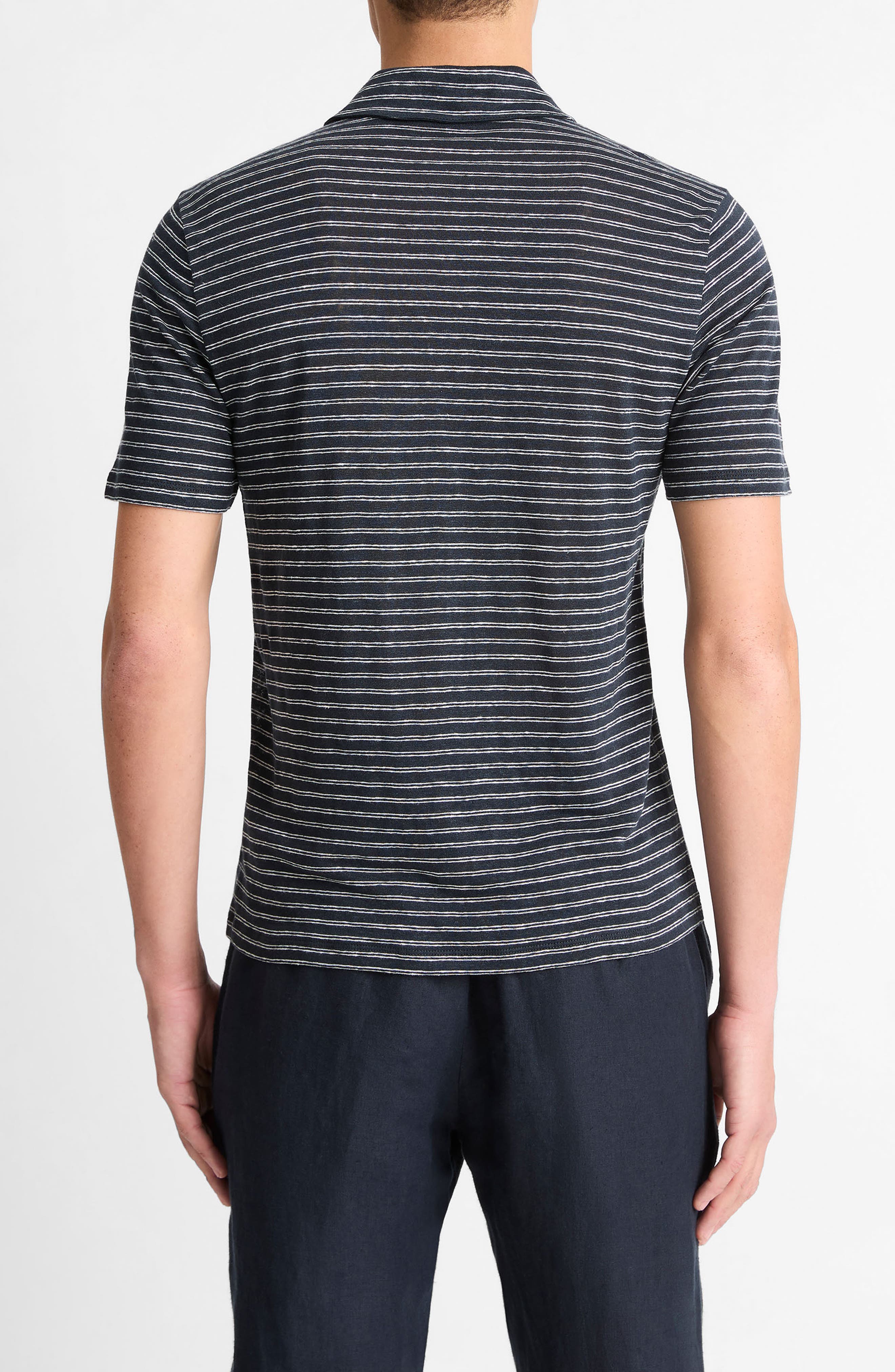 Stripe Linen Polo - image 2