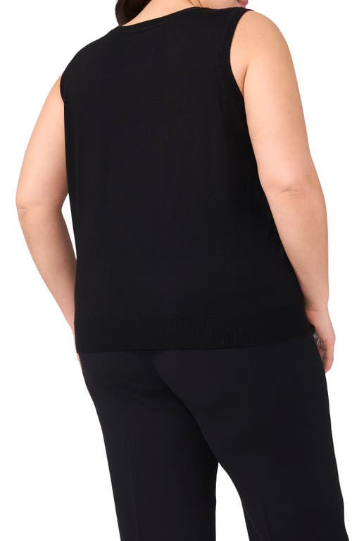 Halogenr Halogen(r) Sleeveless Knit Shell In Rich Black