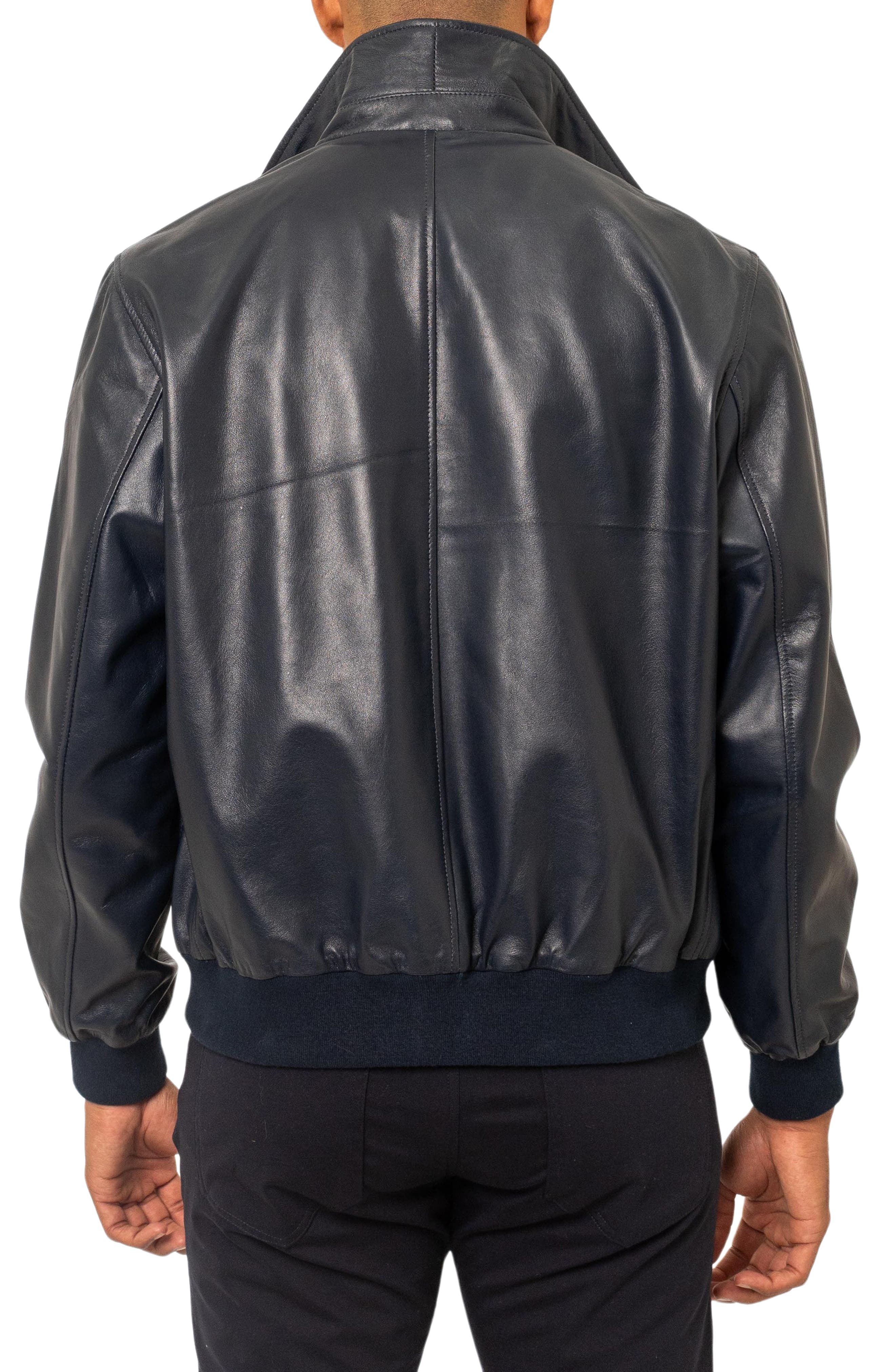 Leather Bomber Jacket - image 4