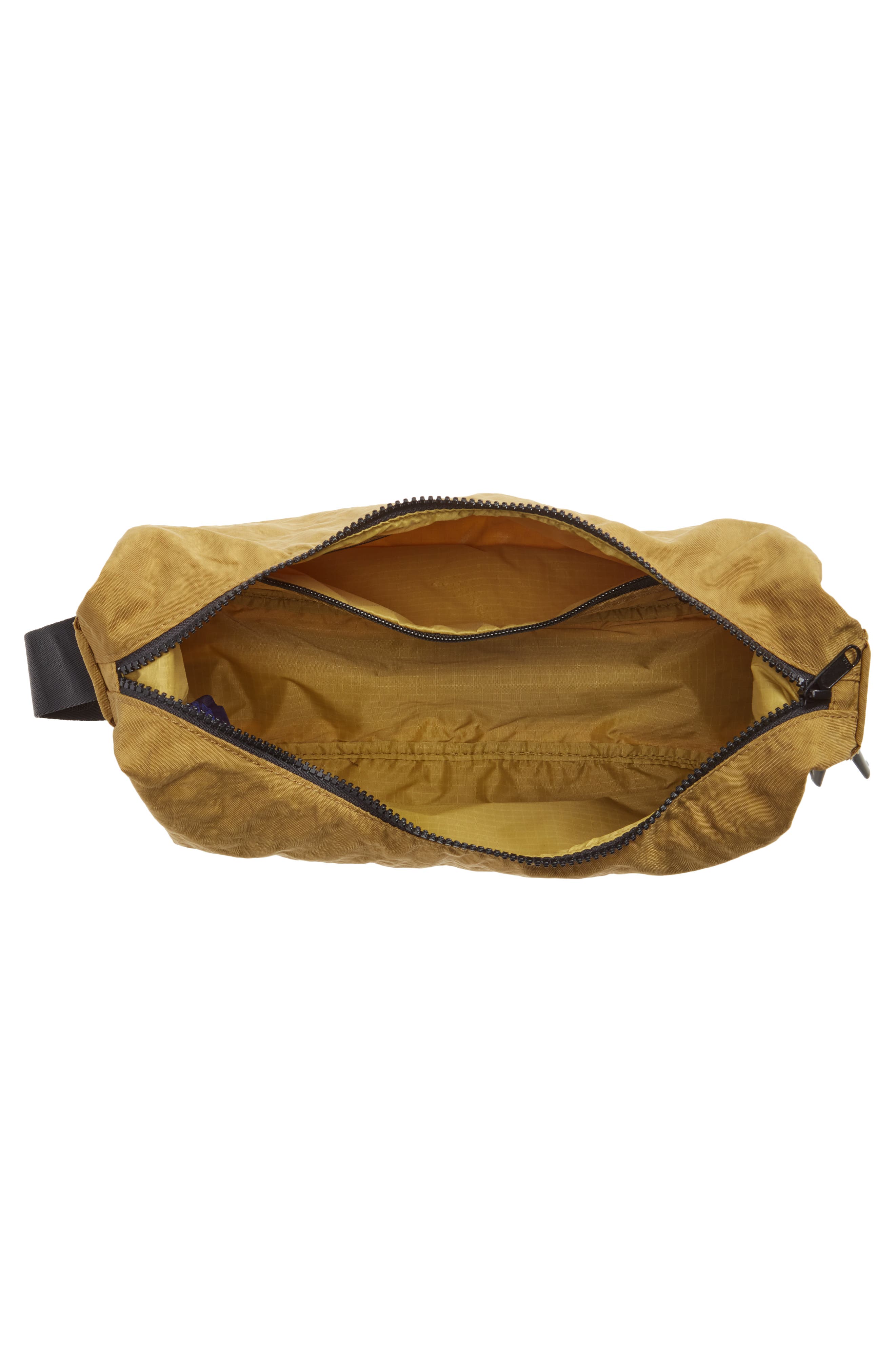 Medium Crescent Nylon Canvas Shoulder Bag, Alternate, color, MOSS