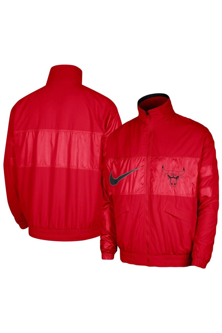 Men's Nike Red Chicago Bulls Courtside Versus Capsule Full-Zip Jacket, Main, color, Red