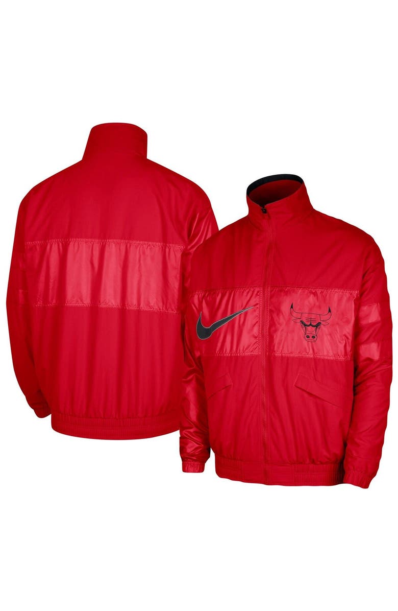 Nike Men's Nike Red Chicago Bulls Courtside Versus Capsule Full-Zip Jacket, Main, color, Red