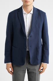 Mack Weldon Ace Navy Cotton French Terry Blazer