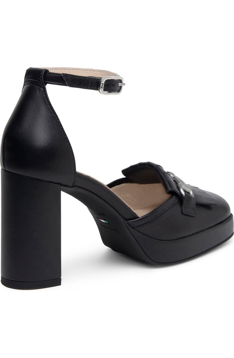 NeroGiardini Kiltie Ankle Strap Platform Pump, Alternate, color,