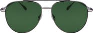 FERRAGAMO Gancini Evolution 61mm Aviator Sunglasses
