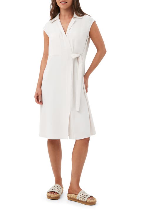 Meron Knee Length Wrap Dress