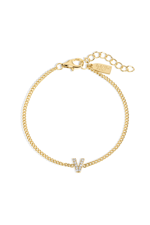 Electric Picks Initial Bracelet In Gold