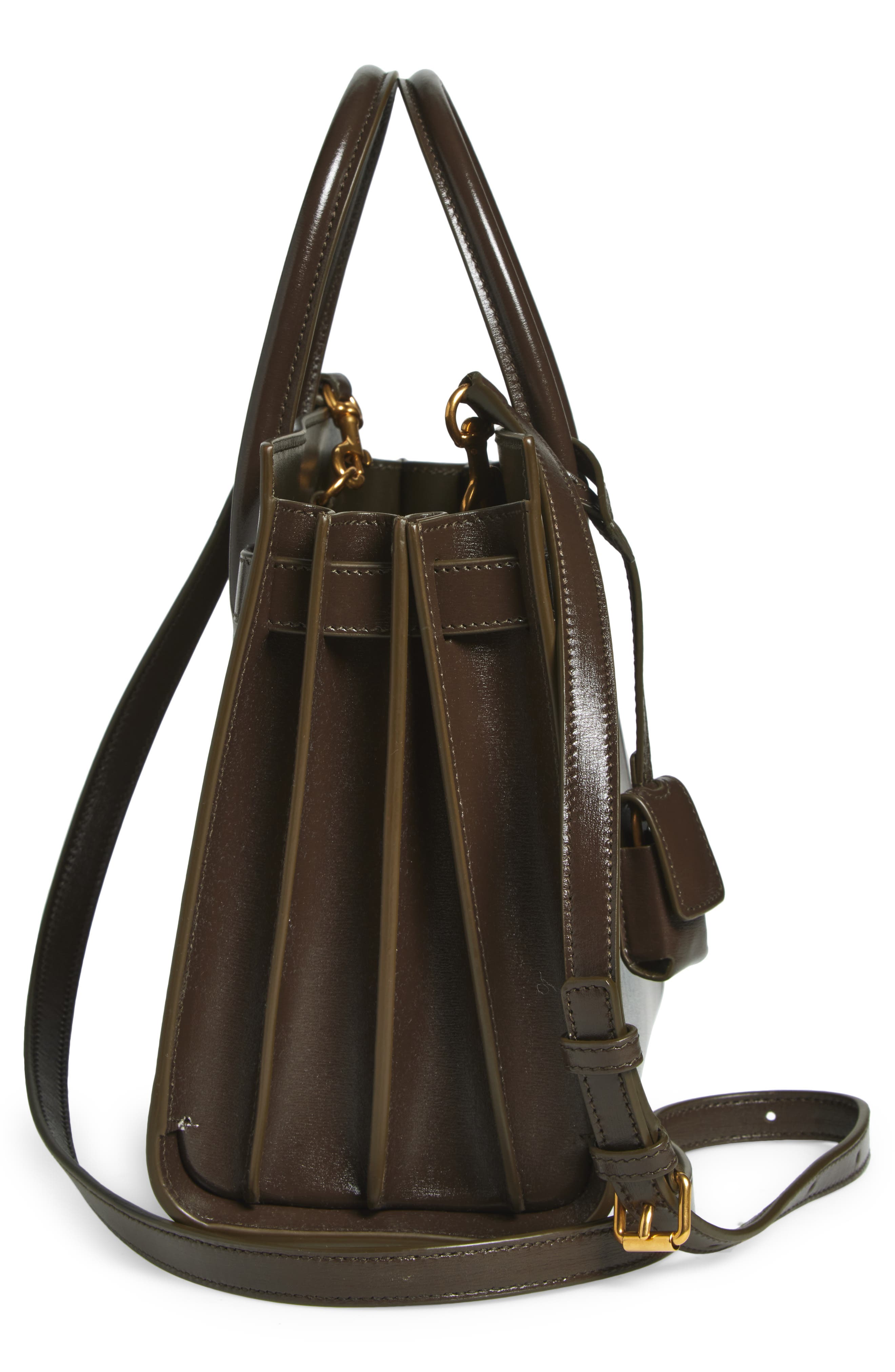 Saint Laurent Baby Sac de Jour Leather Tote, Alternate, color, Light Musk