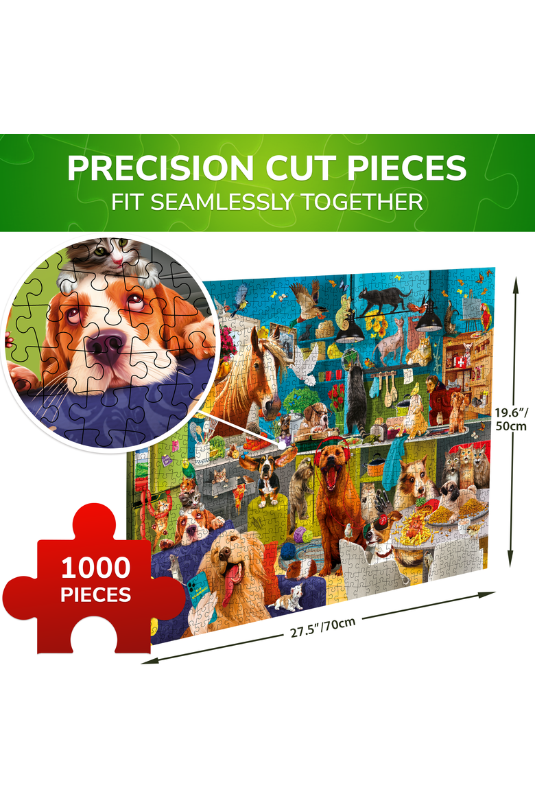 1000 Piece Adventure Jigsaw Puzzle for Adults, Alternate, color, Animals Party